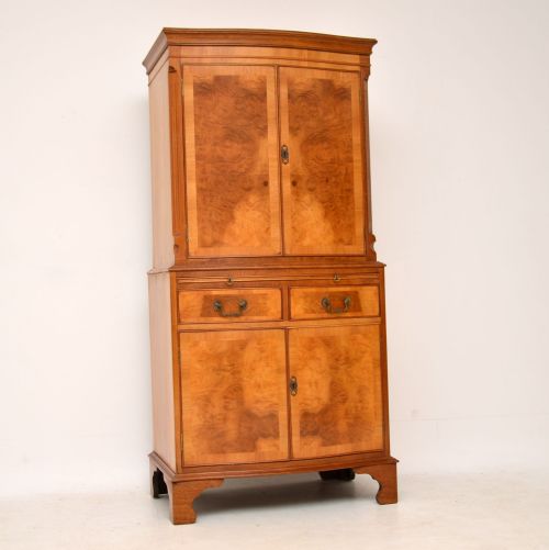 Antique Burr Walnut Drinks Cabinet