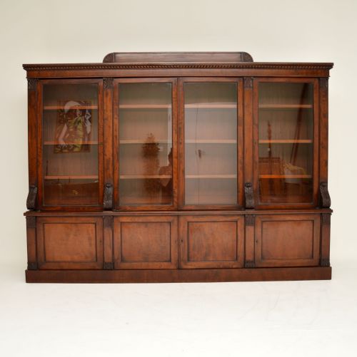 fig 1. Antique George IV Mahogany Dwarf Bookcase
