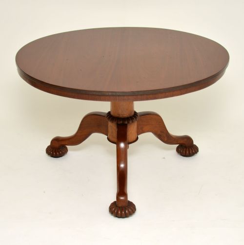 Antique William IV Mahogany Tilt Top Dining Table
