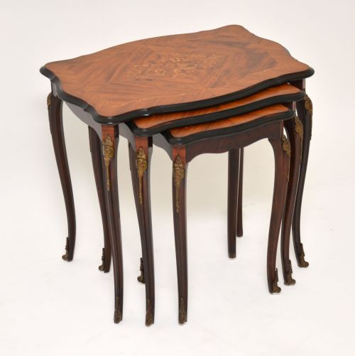 Antique French Inlaid Rosewood Nest of Table
