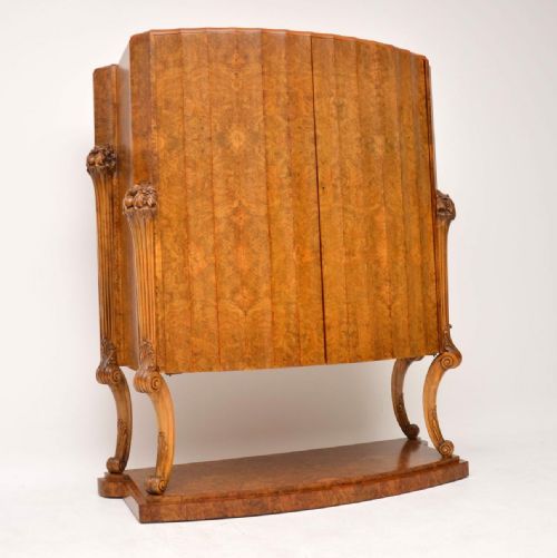 Art Deco Burr Walnut Cocktail Cabinet by H & L Epstein