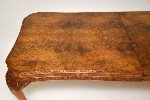 fig 4. Antique Carved Walnut Queen Anne Dining Table & 8 Chairs