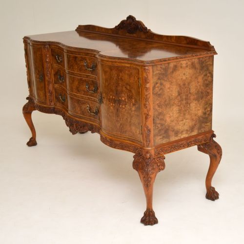 fig 3. Antique Queen Anne Burr Walnut Sideboard