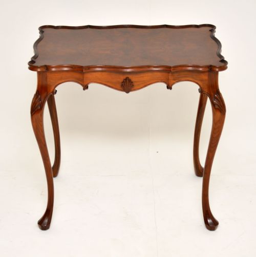 Antique Walnut Pie Crust Side Table