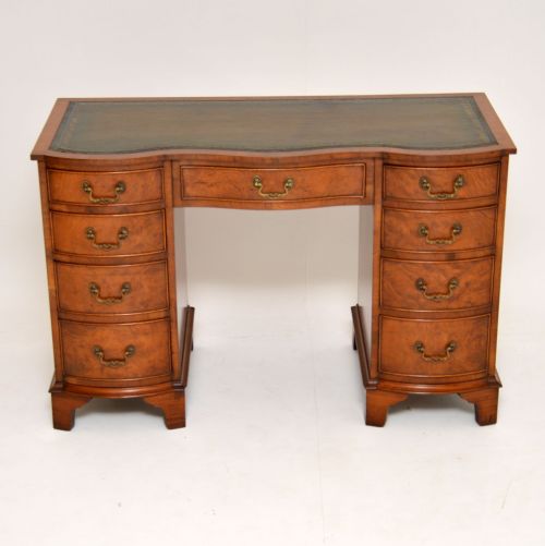 fig 1.
Antique Burr Walnut Leather Top Desk
