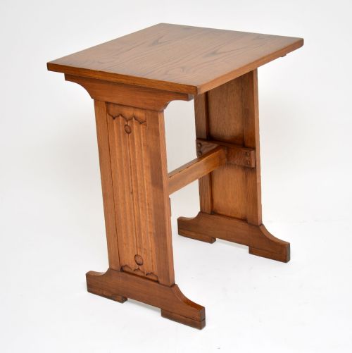 Antique Arts & Crafts Elm Writing Table