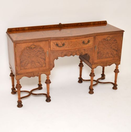 Antique William & Mary Style Burr Walnut Sideboard