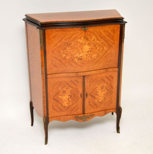 Antique French Inlaid Marquetry Drinks Cabinet
