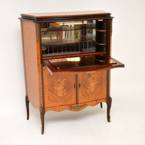 fig 1. Antique French Inlaid Marquetry Drinks Cabinet