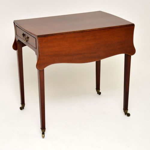 Antique Georgian Mahogany Drop Leaf Pembroke Table