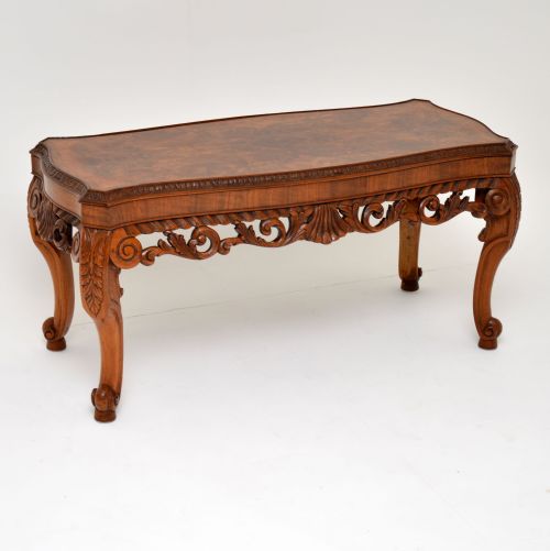 Antique Burr Walnut Coffee Table
