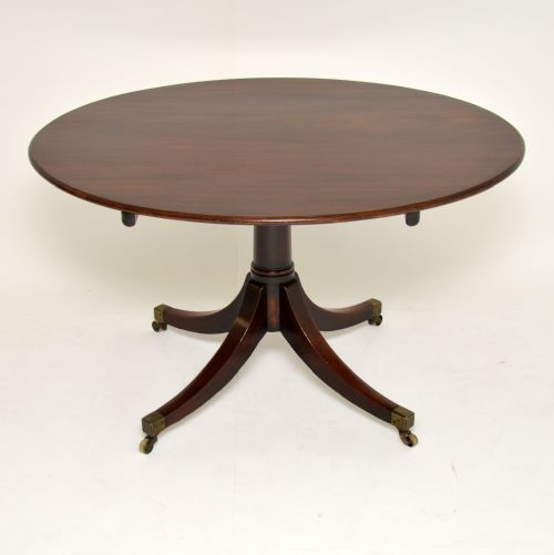 Antique Georgian Mahogany Tilt Top Dining Table