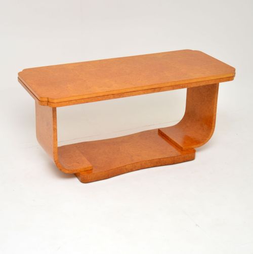 Art Deco Burr Maple Coffee Table by Epstein