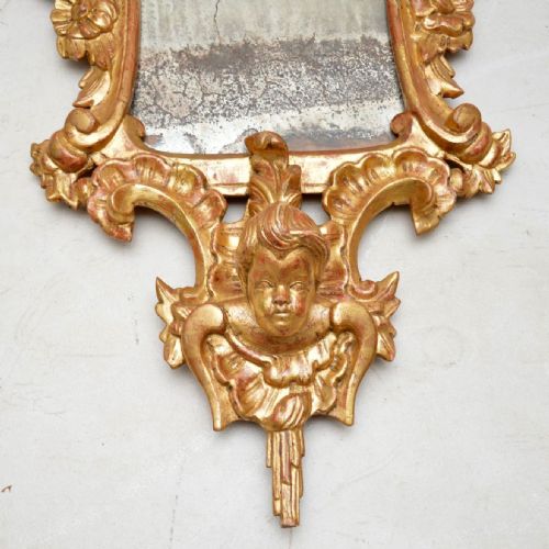 fig 1. Pair of Antique French Gilt Wood Mirrors
