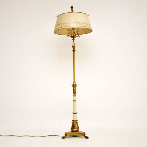 fig 1. Antique French Tole Floor Lamp & Shade