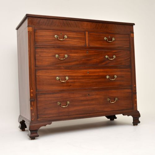 Antique Georgian Inlaid Mahogany Chest of Drawers