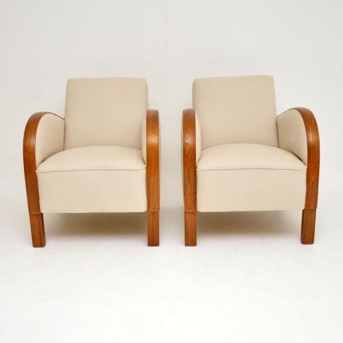 fig 1. Pair of Swedish Art Deco Armchairs
