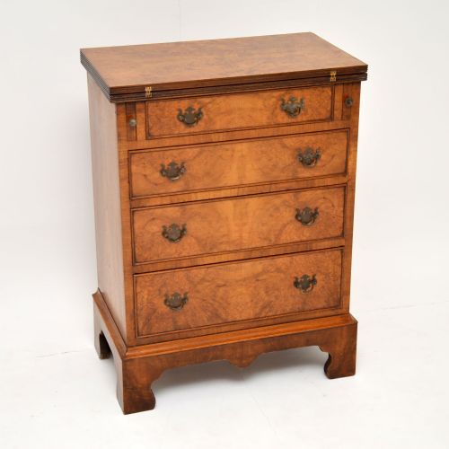 Antique Burr Walnut Bachelors Chest of Drawers