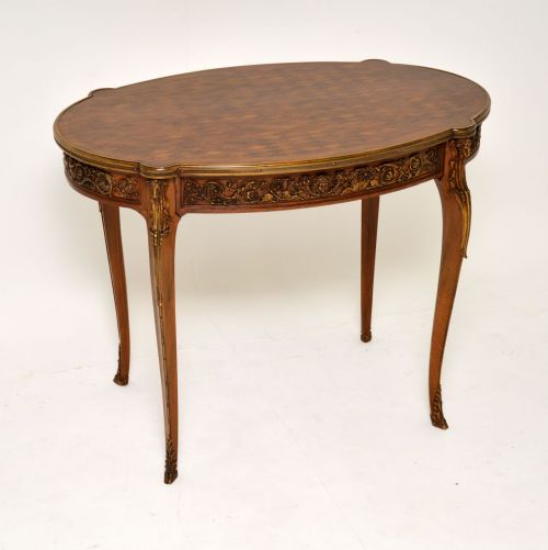Antique French Parquetry & Ormolu Mounted Bureau Plat