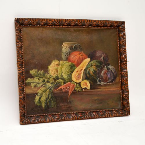 Antique Still Life Oil Painting