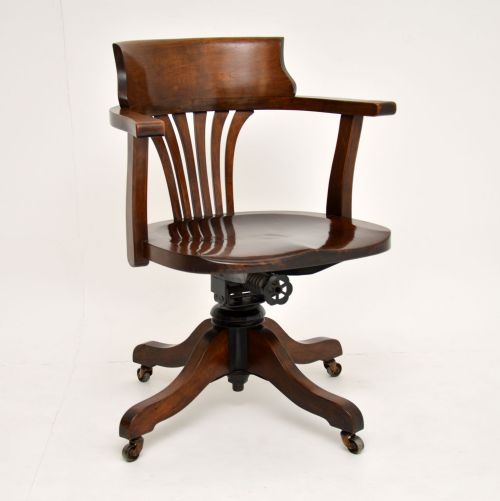 Antique Victorian Swivel Desk Chair