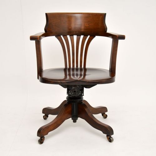 fig 1. Antique Victorian Swivel Desk Chair