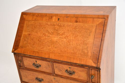 fig 2. Antique Burr Walnut Writing Bureau