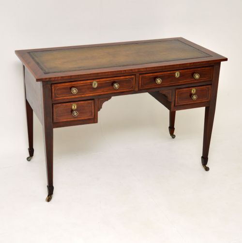 Antique Georgian Inlaid Mahogany Writing Desk
