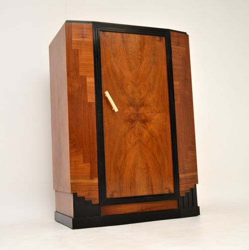 Art Deco Figured Walnut Compactum Wardrobe