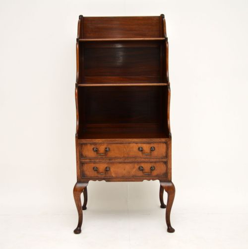 fig 1. Antique Mahogany Waterfall Bookcase