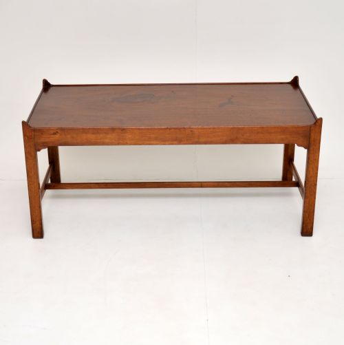 fig 1. Antique Solid Mahogany Coffee Table