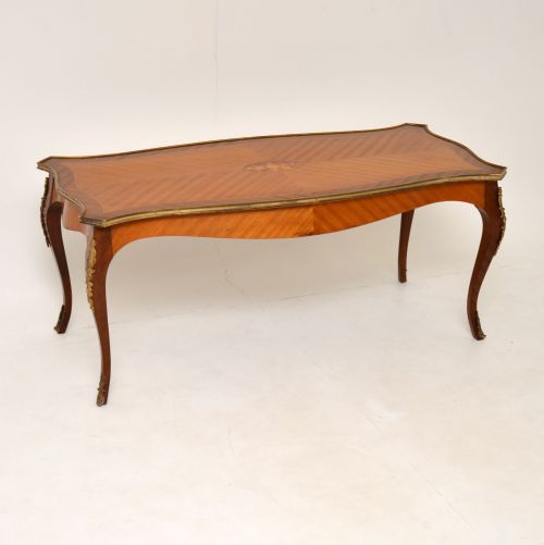 fig 1. Antique French Inlaid Marquetry Coffee Table