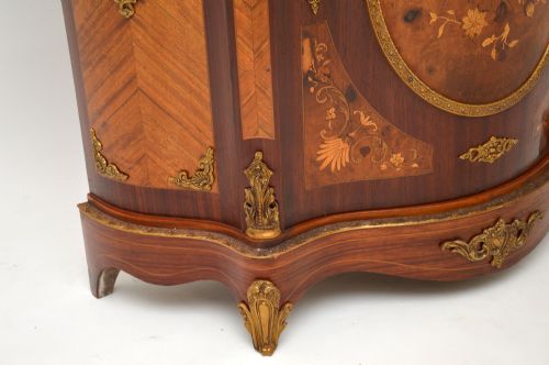 fig 2. Antique French Inlaid Marquetry Marble Top Cabinet
