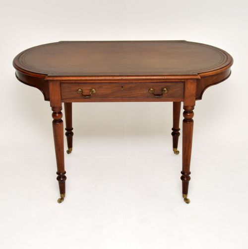 fig 1.
Antique Victorian Mahogany Leather Top Writing Table