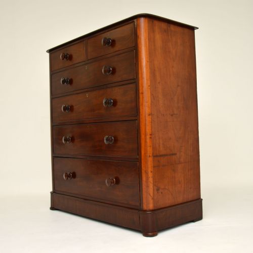 fig 2. Large Antique William IV Mahogany Chest of Drawers