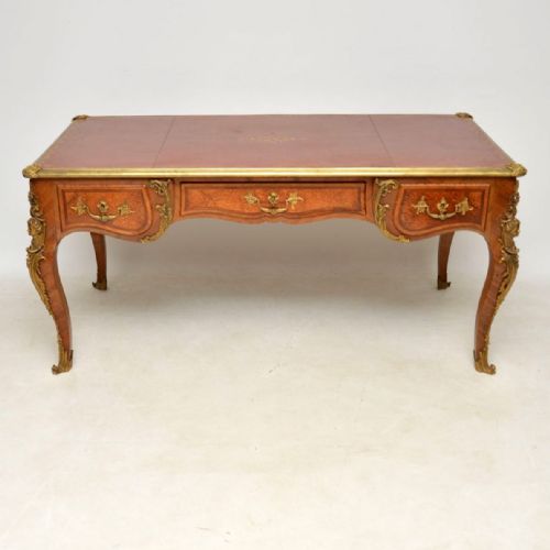 fig 1. Large Antique French Gilt Bronze Mounted Desk