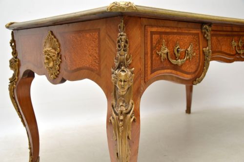 fig 2. Large Antique French Gilt Bronze Mounted Desk