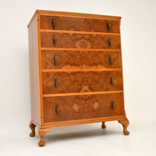 Antique Burr Walnut Chest of Drawers