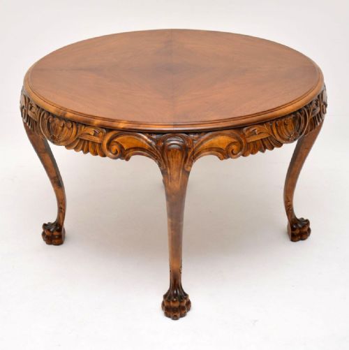 Antique Swedish Satin Birch Coffee Table