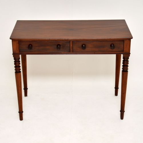 fig 1. Antique William IV Mahogany Writing Table