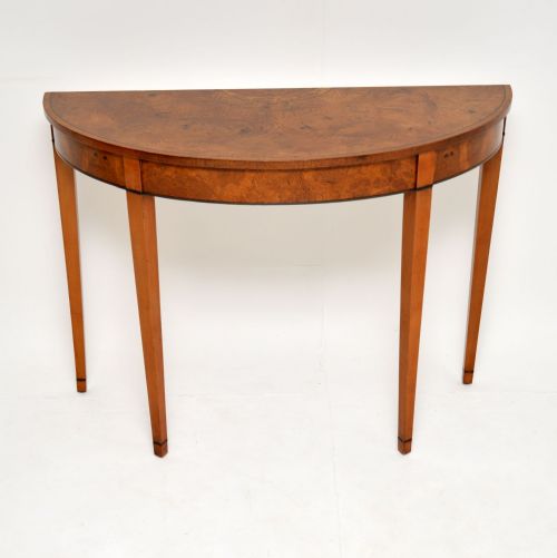 Antique Sheraton Style Pollard Oak Console Table
