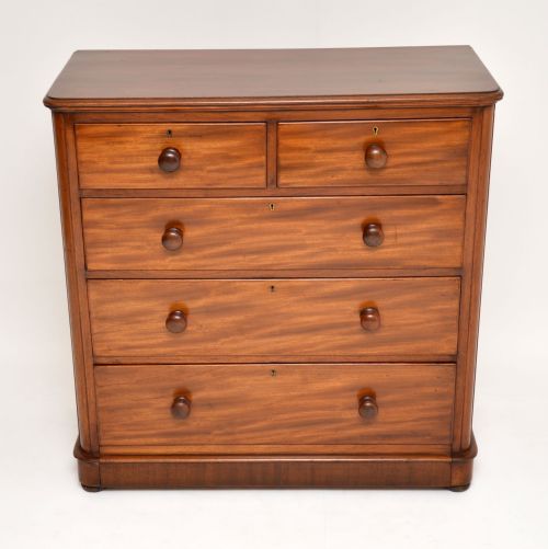 fig 1. Antique Victorian Mahogany Chest of Drawers