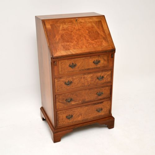 Antique Burr Walnut Writing Bureau