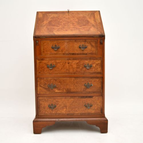fig 1. Antique Burr Walnut Writing Bureau
