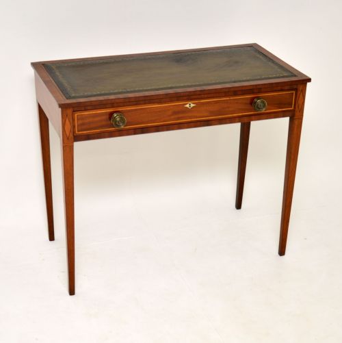 Antique Sheraton Period Inlaid Mahogany Writing Table