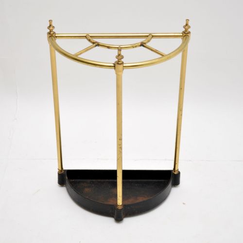 Antique Victorian Brass Umbrella Stand