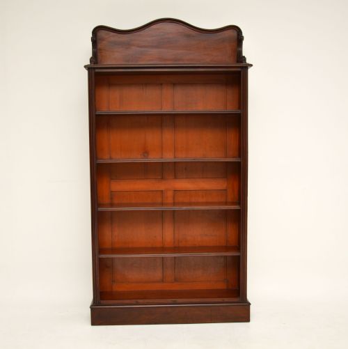 Antique William IV Mahogany Open Bookcase
