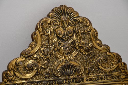fig 1. Antique Victorian Brass Mirror
