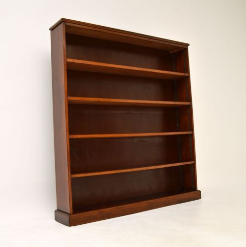 Antique Mahogany Open Bookcase