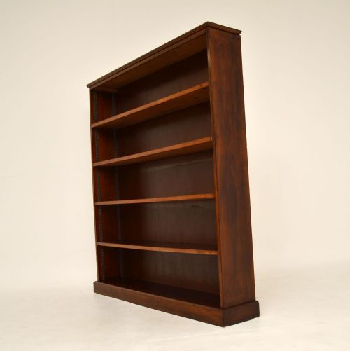 fig 1. Antique Mahogany Open Bookcase